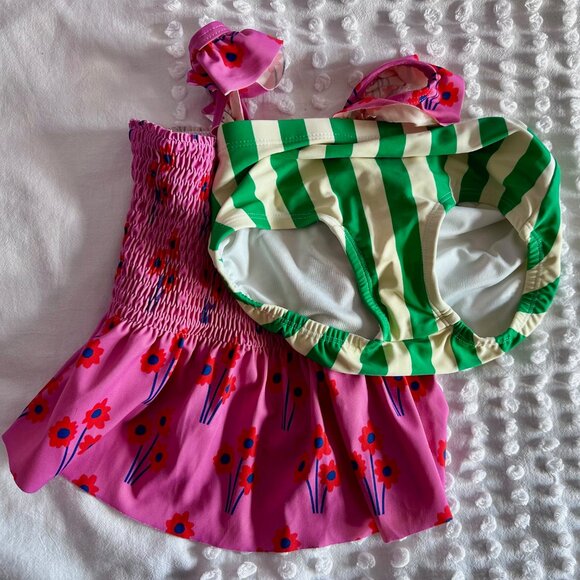 Hannah Andersson Tankini Swim Suit - Size 6-7 - Picture 5 of 7